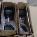 Fitvids Rubber Encased Hex Dumbbell with Anti-Slip Grip for Exercises and Fitness, Multiple Weight Options (30LBS, Black)