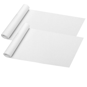 ZUEXT 9" x 33" White Skateboard Grip Tape Sheets 2 Pack, Bubble Free Waterproof Scooter Griptape,Longboard Griptape, Anti Slip Sandpaper for Rollerboard Stairs Pedal Wheelchair Steps (84x23cm)