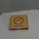 Wall Clock, 8inch Modern Silent Non-Ticking Wall Clocks Battery Operated with Large Easy-to-Read Numbers Tempered Glass, Decorative Analog Clock for Bedroom Living Room Kitchen Gym,Black Gold