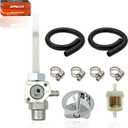 Fuel Petcock On OFF Valve with Lever Screw Fit for Honda FourTrax 200 TRX 200SX 1986-1988 FourTrax 250 TRX250X 1993-2006 Sportrax 300 TRX 300EX 2x4 Fuel Tank Switch Valve Part 16950-HC0-015