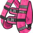 APEXUP Weighted Vest with 20lbs Weights and Reflective Stripe, Weight Vest Men Women for Workout, Strength Training, Running (Pink, 20lbs)