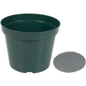 40 Pack 4 Inch Plastic Nursery Pots with Mesh Pad, Thick Sturdy Plastic Plant Pots with Drainage Holes Indoor/Ourdoor Flower Planter Pots, Green
