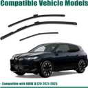 YUXIVCNE 61615A0B571 Front & Rear Windshield Wipers Blades Compatible with BMW iX I20 2021 2022 2023 2024 2025, 22" and 28" Wiper Blades 3 Pack