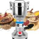 Grain Mill, 750g Flour Mill Grinder for Home, Electric Stainless Steel Grain Grinder for Wheat, Herbs, Nuts, Grains, Corn, Flour, Seasonings (750g Stand Type)