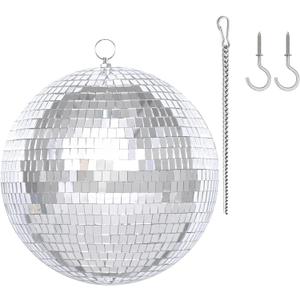 Mirror Disco Ball Set with Extention Chain and Hooks 8 inch