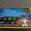 National Geographic Indoor Fort Building Kit - 225 Pieces for Creative Play, STEM Building Toys for Kids Ages 6-12, Blanket Fort