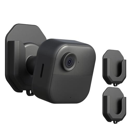 2 Pack Blink Camera No Drill No Screws Wall Mount Bracket for Blink Outdoor 4 /Blink Mini/Mini 2 /Blink Indoor Cameras, HBV Adhesive Mount(KMOUANTS Black Wall Mount for Blink Cameras)