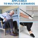 6PC Hip Replacement Recovery Kit, Includes Sock Aid, Long Handle Shoe Horn, Grabber Reacher, Telescoping Back Scratcher, Leg Lifter, Long Handled Bath Sponge, Aids for Postoperative Recovery