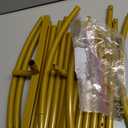 6.6FT Metal Wedding Arch Stand Gold Square Arched Backdrop Frame for Party Ceremony Valentines Day Birthday Bridal Baby Shower Garden Floral Balloon Arch Decoration