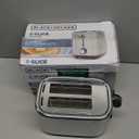 BLACK+DECKER 2-Slice Toaster with 7 Toast Shade Settings, Extra-Wide Slots for Bagels, Stainless Steel Exterior Finish (Silver)