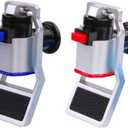 Water Cooler Faucet Replacement Red and Blue Plastic Water Dispenser Fits Adaptor Hot Cold Water Faucet Replacement, 2 Pieces