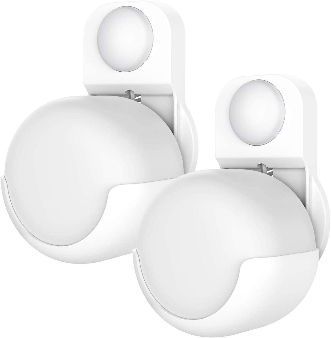 Smart Home Outlet Wall Mount Only for Google Nest WiFi Router(2nd Generation) - Easy Installation and No Cord Clutter Holder Bracket for Google 4x4 AC2200 Nest Mesh Wi-Fi Router (2-Pack)