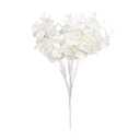 BooGaeio Artificial Eucalyptus 5Stems Fake Floral Home Wedding Table Decor, White Pack of 2