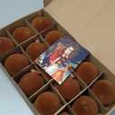 Brightown 15 Pcs Brown Velvet Christmas Balls, 3.15 Inch Velvet Ornaments for Christmas Tree, Christma Tree Flocked Ornaments Balls for Family Holiday Wedding Party Xmas Hanging Decoration