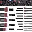 Makeup Brushes BS-MALL Premium Synthetic Foundation Powder Concealers Eye Shadows Makeup 14 Pcs Brush Set, Rose Golden, with Case (Black)