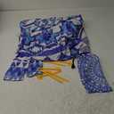 Boho Beach Blanket Sandproof Waterproof Extra Large Blankets for 1-8 Adults Size 110"x118" with Ground Mails, Pouch Bag, Anti Sand