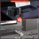 Charging Dock for Nintendo Switch 2, Controller Charger Station Charges Up to 4 Joycon, with 2 Game Card Slots and LED Indicator, Portable Magnetic Fast Charge