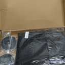 QWR Reinforced Cat Screen Door,Fits Door Opening Size 32''x 80'',Thickened Cat Proof Screen Door with Zipper Closure for Living Room,Kitchen,Bedroom (U-Type,Black)