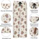 Mens Pajama Pants Soft Lightweight Lounge Sleep Pants, PJ Bottoms with Two Pockets (L)