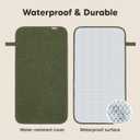 KeaBabies Portable Diaper Changing Pad, Easy Wipe Clean - Foldable Waterproof Baby Changing Mat for Diaper Bag, Compact, Lightweight, 25x13 Newborn, Infant, Baby Changer Travel Essential (Olive Green)