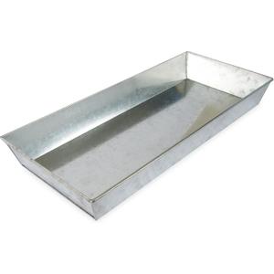 Achla Designs Antique Galvanized Steel Rectangular Plant Tray- 29 in, Silver