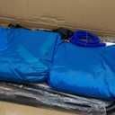 Swing Stand Frame with Sensory Pod Swings and Chair, Sensory Swing Set, X-Shaped Swing Frame, Heavy-Duty Metal Hammock Chair Stand for Adults Indoor and Outdoor 330LBS(Blue)