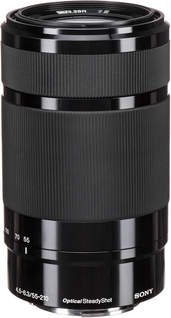 Sony E 55-210mm F4.5-6.3 Lens for Sony E-Mount Cameras (Black) (SEL55210/B), Telephoto