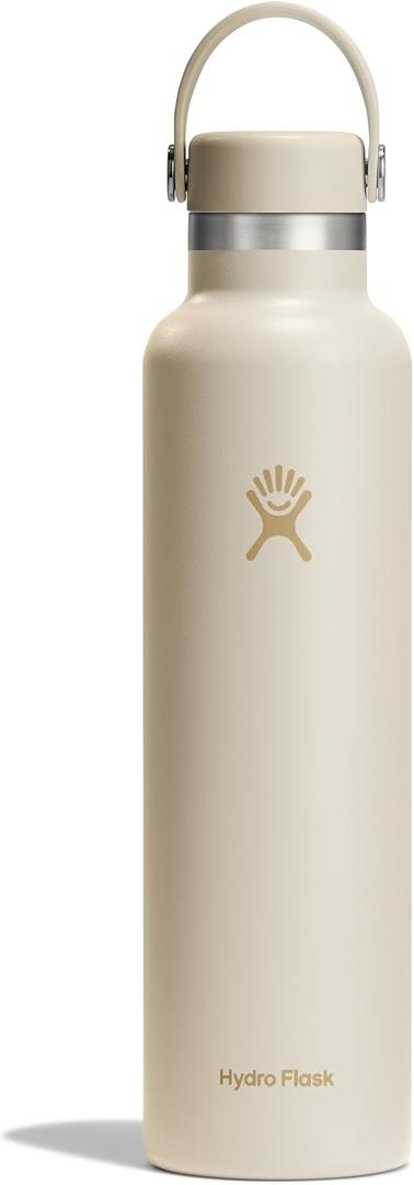 Hydro Flask Water Bottle - Insulated Stainless Steel - Non Spill, Leakproof in 24 Oz Coconut Cream