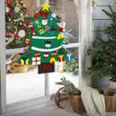 DIY Felt Christmas Tree with 37 Pcs Ornaments, 3.2Ft Felt Xmas Tree for Montessori Indoor Christmas Door Wall Windows Hanging Party Supplies New Year Decorations