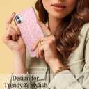 for iPhone 11 Wallet Case for Women, Flip Folio Purse Leather Phone Case with Credit Card Holder Slot RFID Blocking, Full Body Protection Girly Cute Leopard Cheetah Print Design, Pink