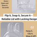 2 x Protective Case Compatible with Standing - Clear Collector Storage Box with Silicone Strap,Dustproof Scratch-Resistant for Standing (Figure Not Included)