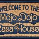 Funny Coir Doormat - Welcome to The Mojo Dojo Casa House Front Porch Decor - Outdoor, Heavy-Duty Non Slip Coconut Coir - 30x17 inch
