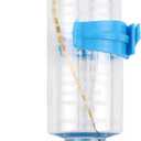 Clear Water Bottle Small Animals Water Bottle Dispenser for Small Pet Ferret Hamster Water Feed Hamster Drinker (blue-125ml)