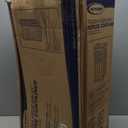 Suncast 33 Gallon Commercial Outdoor Trashcan Hideaway with Lid for 30 to 33 Gallon Bags for Garage, Backyard, or Garden, Brown