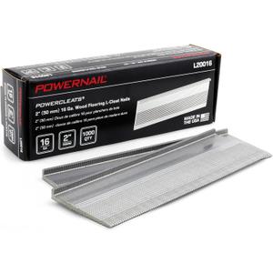 Powernail L20016 16 Gauge 2 Inch Length L-Cleat Nail for Hardwood Flooring (Box of 1000)