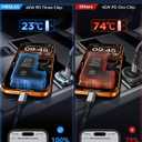 Upgraded 125W Car Charger USB C Super Fast Charging, [PD65W & QC60W][All Metal] MRGLAS Cigarette Lighter Car Charger, RV Car Electronics Accessories for iPhone 17 Pro Max iPad Samsung S25 Pixel 10