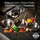 siraat Titanium Hammered Pan Pro Medium, 3-Layer Induction, 10-Inch