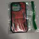 FNTCASE for iPhone 15 Pro Case: Military Grade Drop Proof Rugged Protective Cell Phone Cover with Kickstand & Built-in Protector | Matte Textured Shockproof TPU Hybrid Bumper Cases (Red)