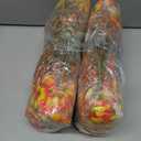 2 x Alupssuc 20 Bundles Artificial Fall Flowers for Outdoors Decoration, Faux Pansies Fake Mums Flowers Plants, UV Resistant No Fade Realistic Silk Pansy for Porch Planter Garden Patio Yard, Autumn Orange