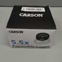 Carson LumiLoupe Plus 5.5X Power Stand Loupe Magnifier with Dual Lens Focusing System (LO-06)