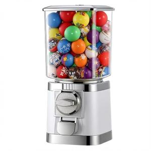Lounsweer Gumball Machine 25-Cent Capsule Vending Machine 17 Hold 150 Capsule Coin Operated Bouncy Balls Dispenser Commercial Large Capacity Gum Ball Dispenser for Prize Retail Store Amusement Park