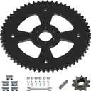 Upgrade 60 Tooth Sprocket 420 Chain 37mm Bore Replacement for Mini Bike Coleman CT100U CC100X Baja Doodle Bug DB30 RB100 Monster Mega Moto MMB80 105cc Motovox MBX10 MBX11 Minibike Parts (Black)