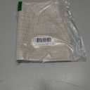 Leetaltree Beige White Placemats Set of 6 - Heat Resistant Non-Slip Place mats for Dining Table, Washable Durable PVC Vinyl Woven Table Mats(Beige White, 6)