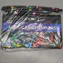 TANMIT 24 Colors Dual Tip Acrylic Paint Markers, Paint Pens Set with Brush Tip and Fine Tip For Fabric, Rock, Wood, Glass, Eggs, Scrapbook, DIY Crafts Making Art Supplies - Teacher Appreciation Gift