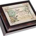 Cottage Garden Good Friends are Like Stars Burlwood Jewelry Music Box Plays What Friends are for