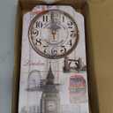 Retro Wall Clock, Accurate Pointer, Silent, MDF Material, European Style, Noble Decoration, Wall Hanging for Bedrooms, Living Rooms, Offices