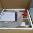 VASAGLE MAEZO Collection - Side Table, 2-Tier Small Round End Table, Nightstand with Tapered Legs, Curved Transitions, for Small Spaces, Living Room, Bedroom, Rustic Walnut ULET283T41