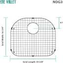 Serene Valley Sink Protector and Kitchen Sink Bottom Grid NDG2421, 304 Premium Stainless Steel, dim 19 3/8" x 16 3/4"