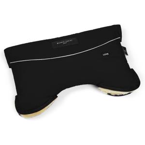 Werner Christ Baby Stroller muff Made of Sheepskin - MOFFY Luxe is The Ideal Hand Warmer for Buggies Made of Medical Fur, Easy to use (black)