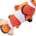 Tocirelo Cat Toy Flopping Fish - Interactive Cat Toy for Indoor Bored Cats, Automatic Moving Floppy Fish Dog Toy, 11" Realistic Electric Kitten Kicker Exercise Stuff with Catnip SilverVine